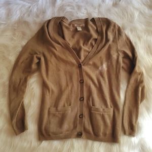 Banana Republic Tan Button Up Cardigan